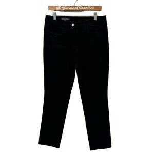 Brooks Brothers Woven in Italy Black Corduroy Preppy Straight Pants 8